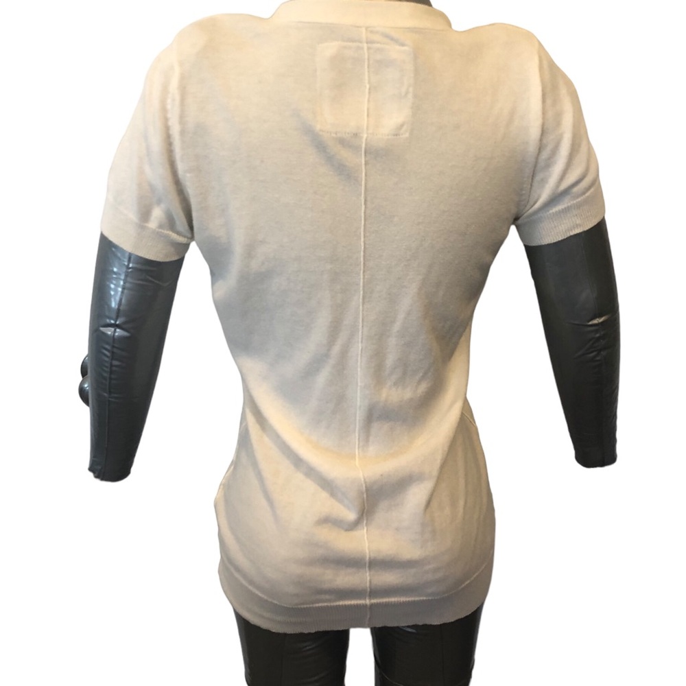 American Eagle 100% cotton Small short sleeve v-neck white cardigan Women’s - Picture 8 of 11